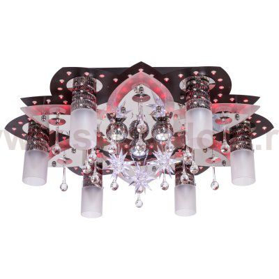 Люстра космос Экономсвет 8285/6+3BK+CR WT RC RBPLED