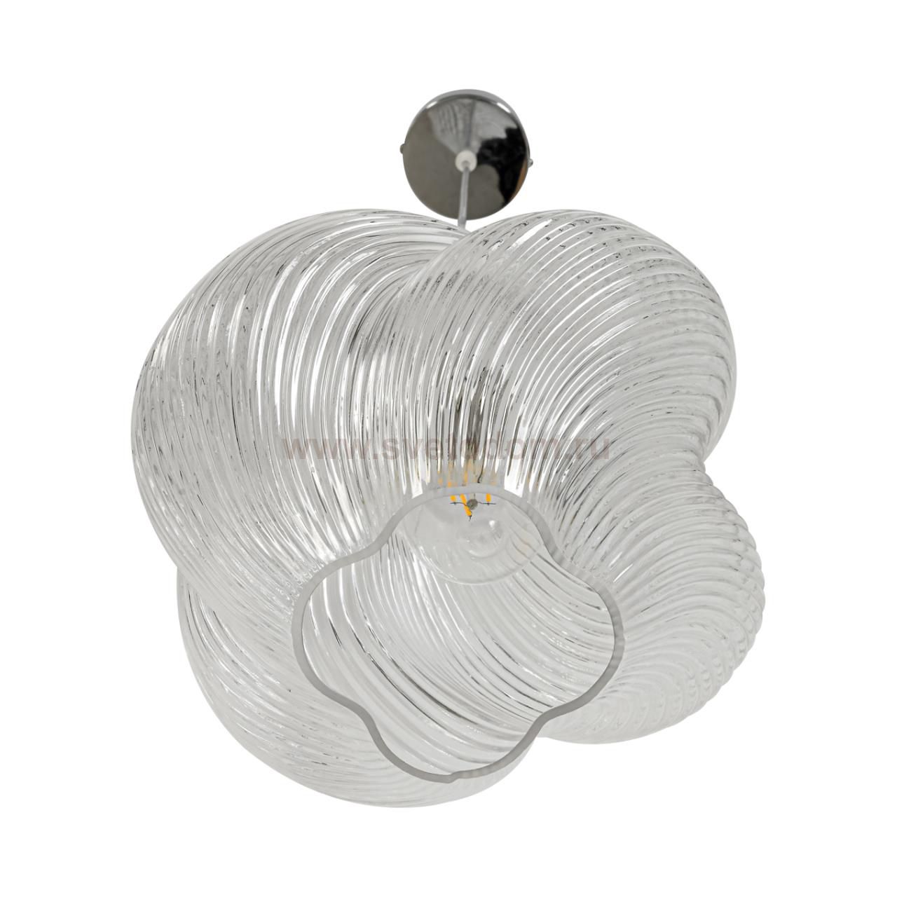 8288/1A MODERNI хром/прозрачный, металл/стекло Подвес E27 1*60W 220V TIDE