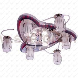 Потолочный светильник Экономсвет 8292/6+3WT+CR RC MIXLED