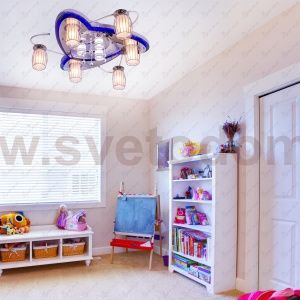 Потолочный светильник Экономсвет 8292/6+3WT+CR RC MIXLED