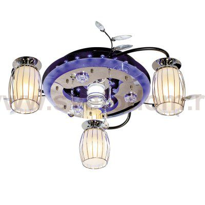 Светильник ЭкономСвет 8296/3+1BK+CR RC MIXLED