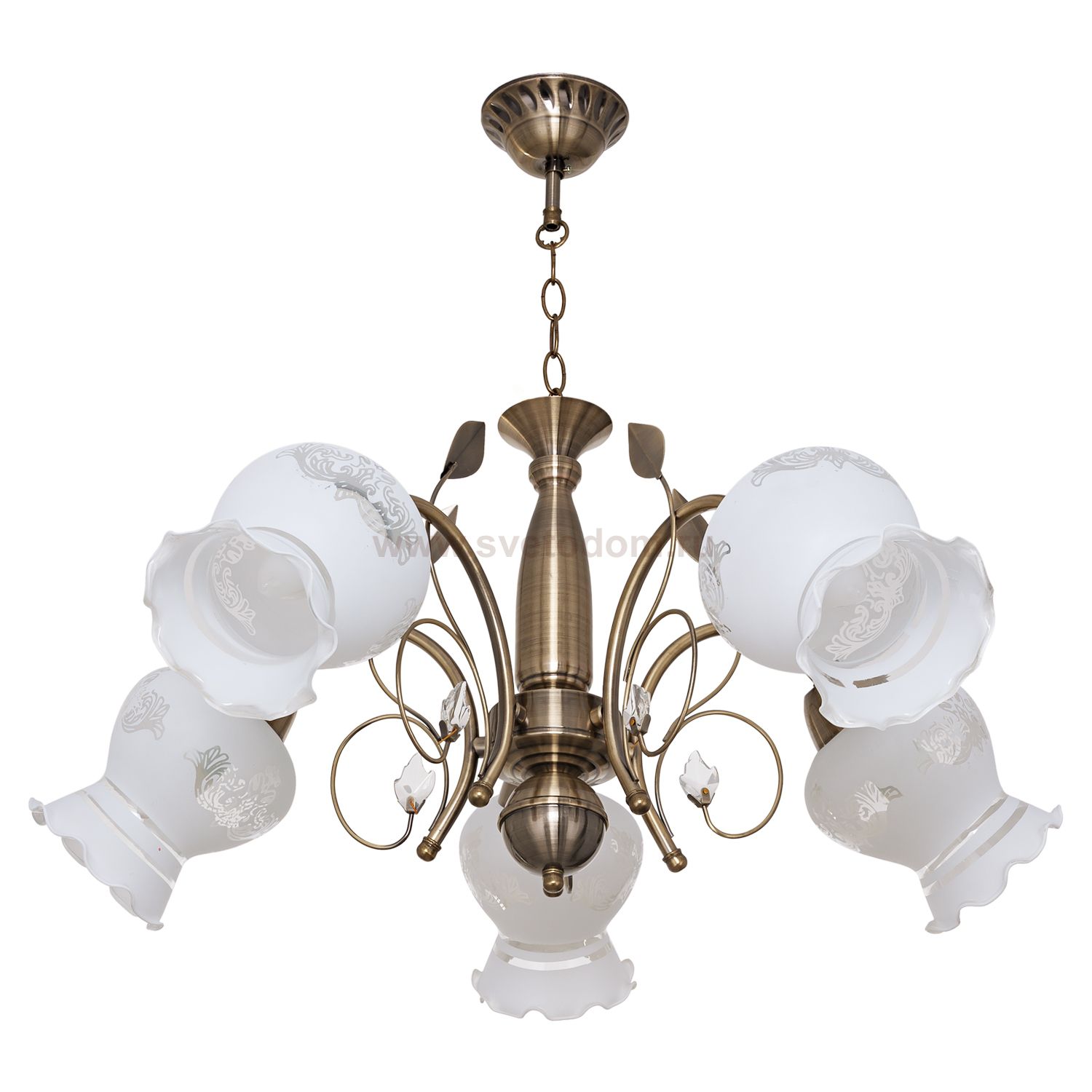 Люстра классическая Экономсвет 829H/5AB WT