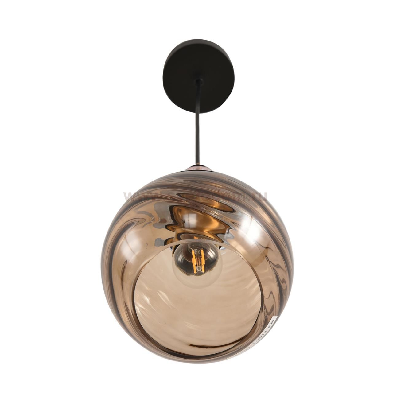 8300/1A MODERNI бронза/амбер/голубой/розовый, металл/стекло Подвес E27 1*40W 220V WALMA