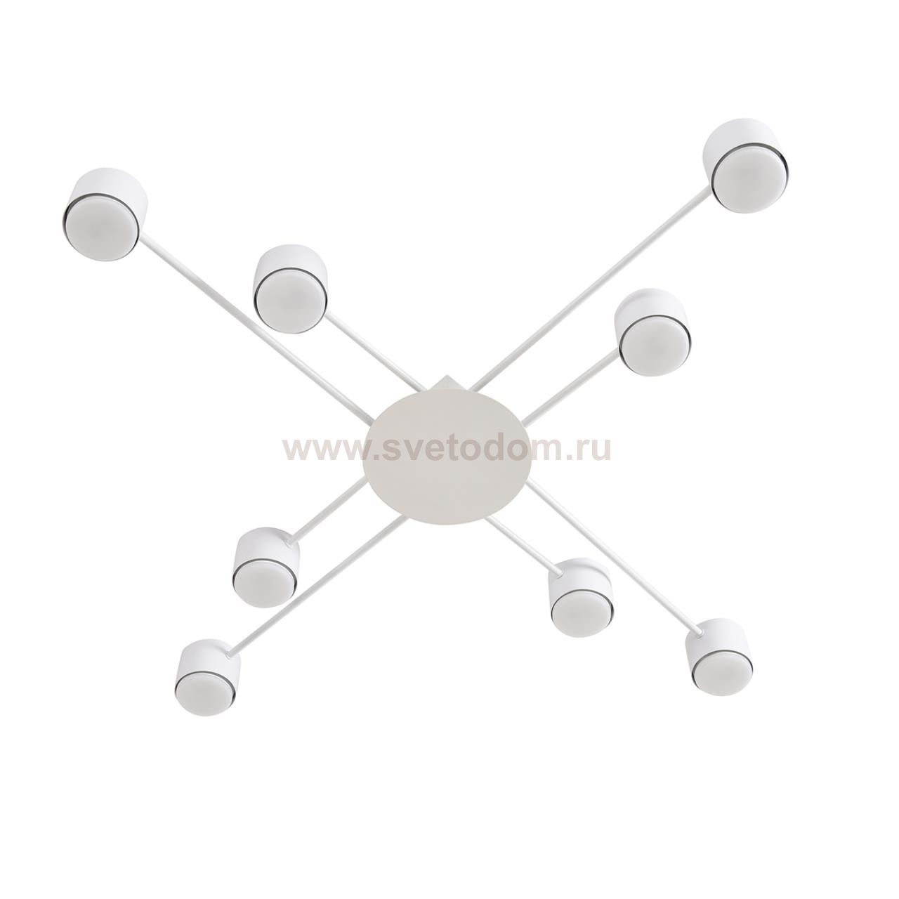 8305/8C COMFI белый, металл/акрил Светильник потолочный GX53 LED 8*7W 220V BENUA