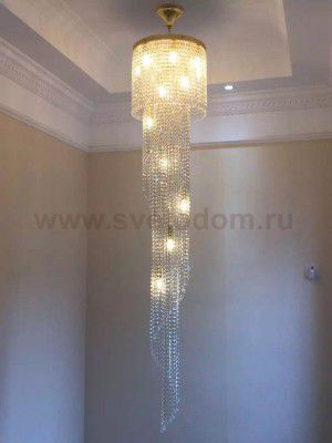 Люстра хрустальная большая Bohemia Ivele 8311/40-200/G