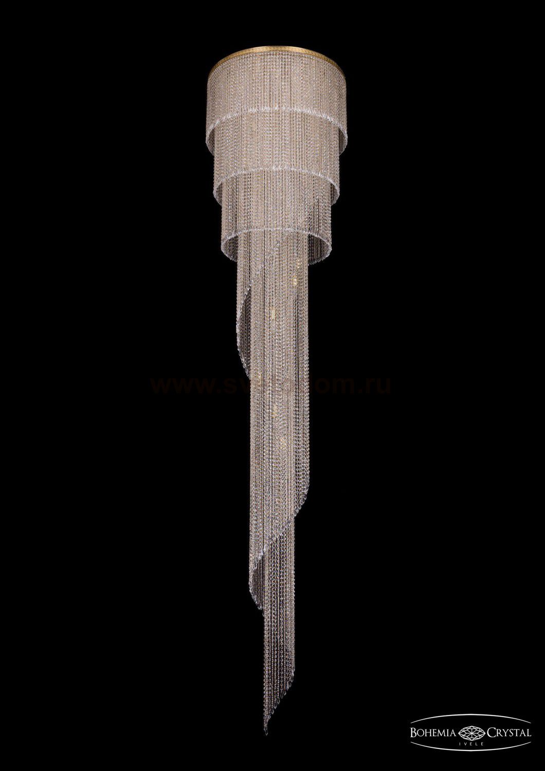 Люстра хрустальная большая Bohemia Ivele 8311/80-350/G