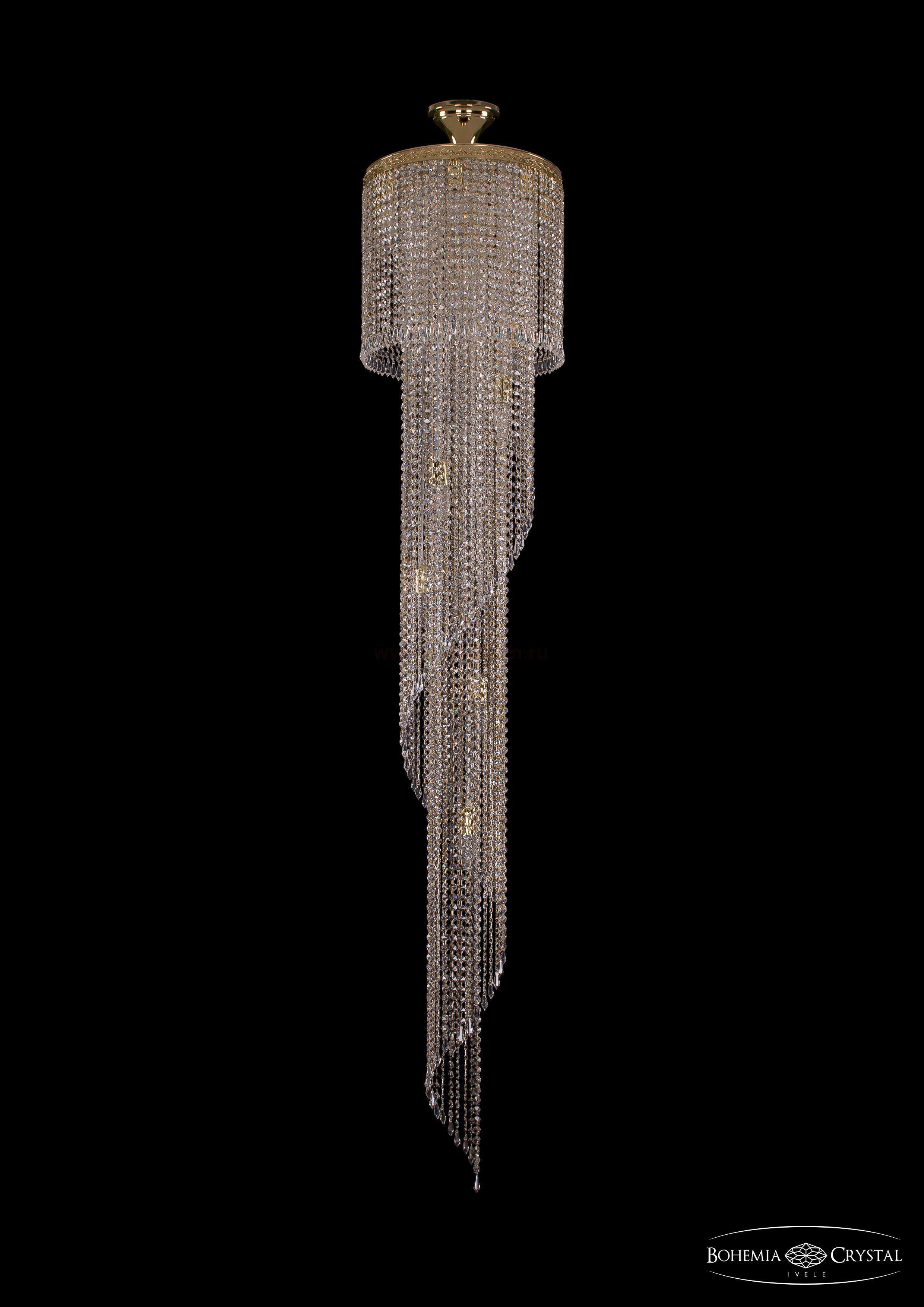 Люстра хрустальная большая Bohemia Ivele 8311/40-200/G
