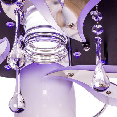 Люстра космос Экономсвет 8312/3+1BK+CR WT RC RBPLED