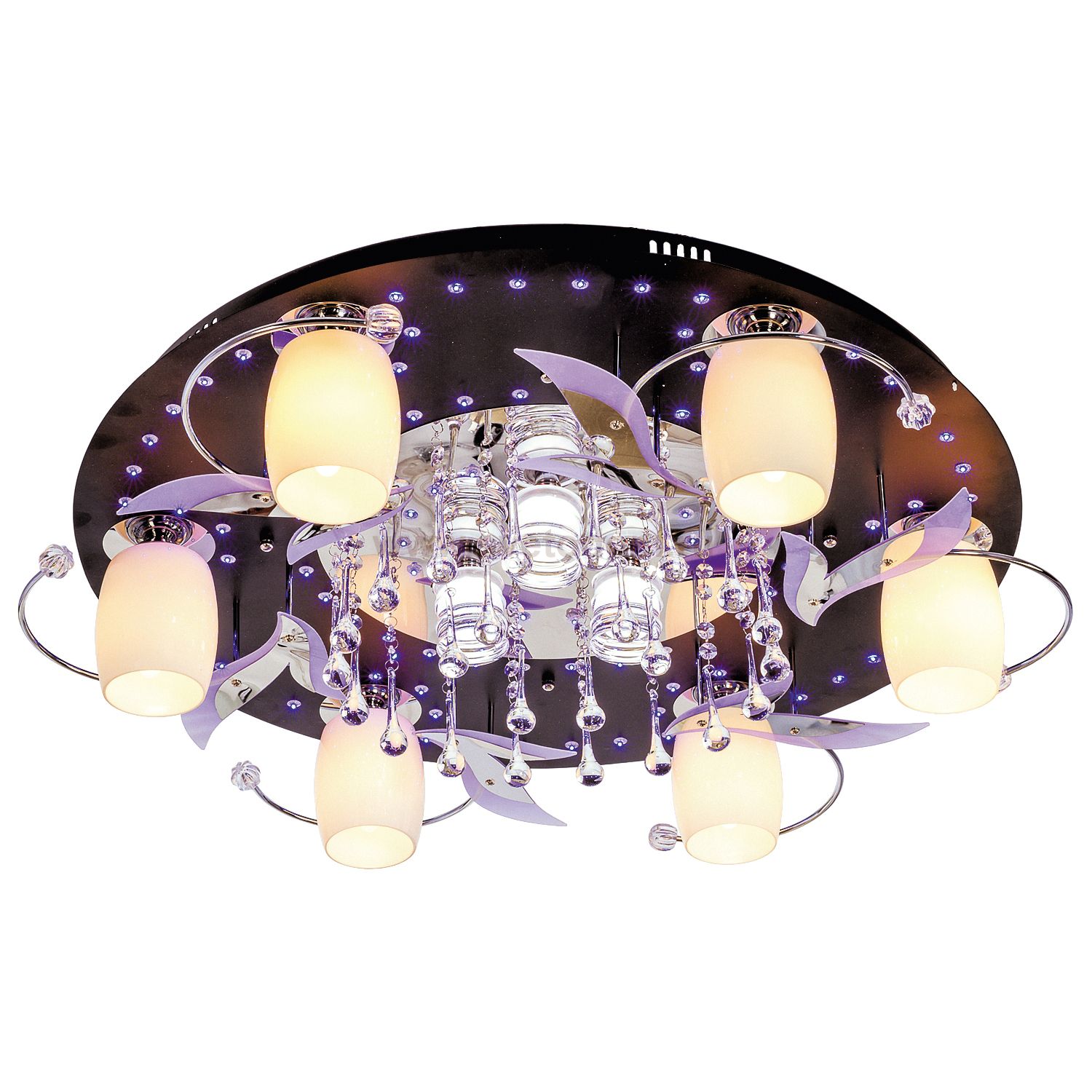 Люстра космос Экономсвет 8312/6+3BK+CR WT RC RBPLED