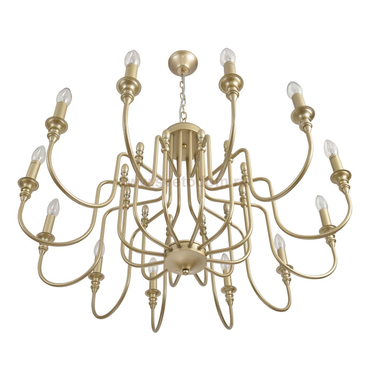 8318/12 CLASSI LN26 шампань/металл Люстра E14 12*40W 220V SUANA