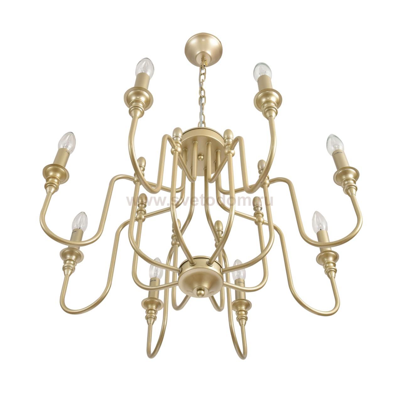 8318/8 CLASSI LN26 шампань/металл Люстра E14 8*40W 220V SUANA