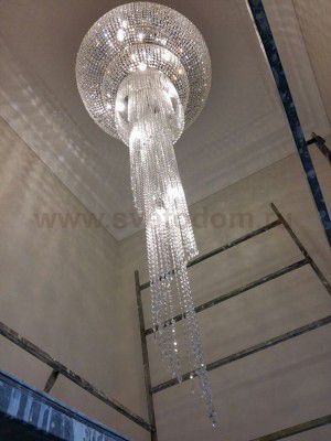 Люстра хрустальная большая Bohemia Ivele 8323/100-300/G