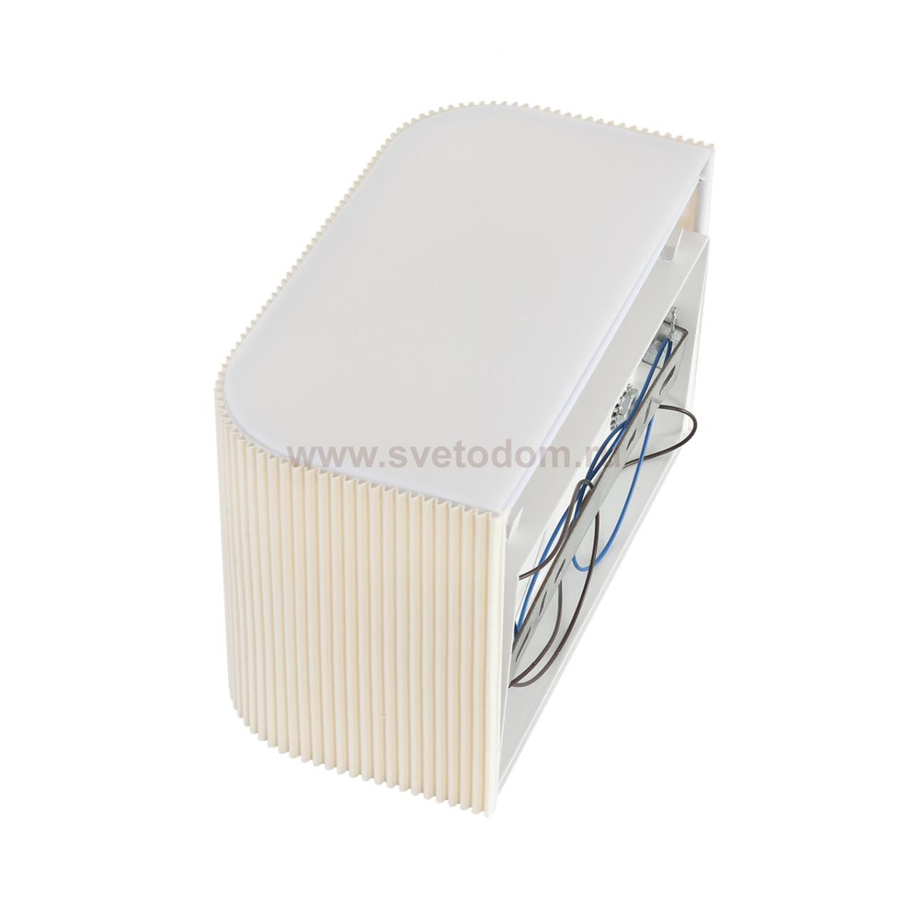 8327/2W MODERNI LN26 424 белый/бежевый, металл/текстиль/пластик Бра E14 2*40W 220V GOFERA