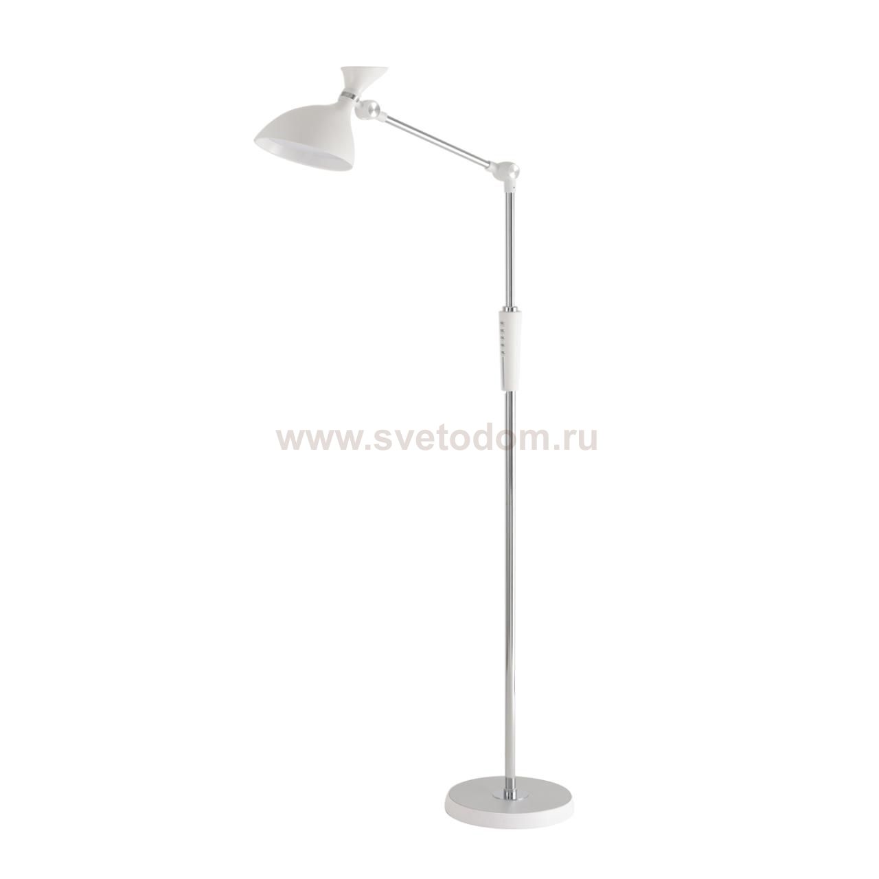 8330/15FL LEDIO белый, металл/пластик Торшер LED 15W 3000/4000/6000K 220-240V ССТ/диммер HORSA