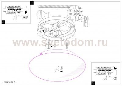 светильник для ванной комнаты и зеркал Eglo 83404 ELLA