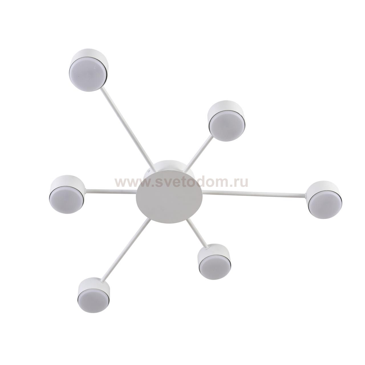 8343/6C COMFI белый, металл Люстра GX53 LED 6*7W 220V TORINA