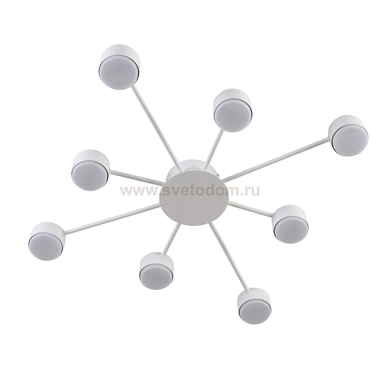 8343/8C COMFI белый, металл Люстра GX53 LED 8*7W 220V TORINA