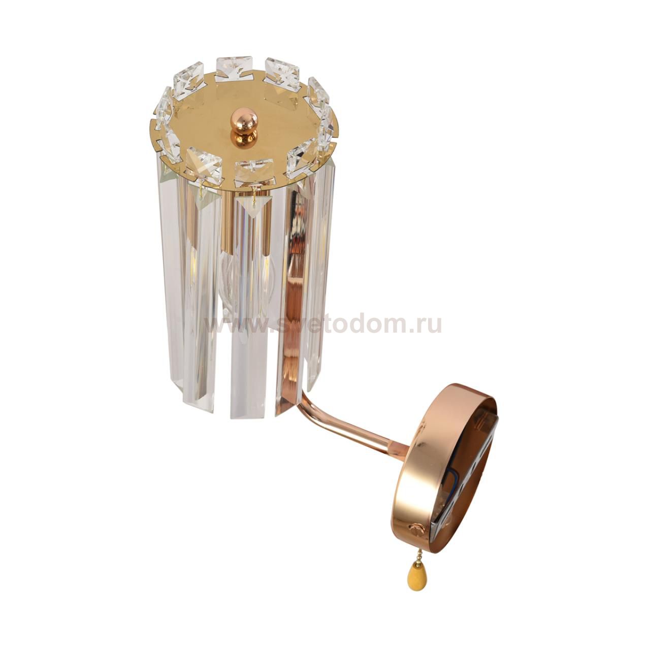 8347/1W CLASSI золото/прозрачный, металл/хрусталь Бра E14 1*40W 220V FAVLA