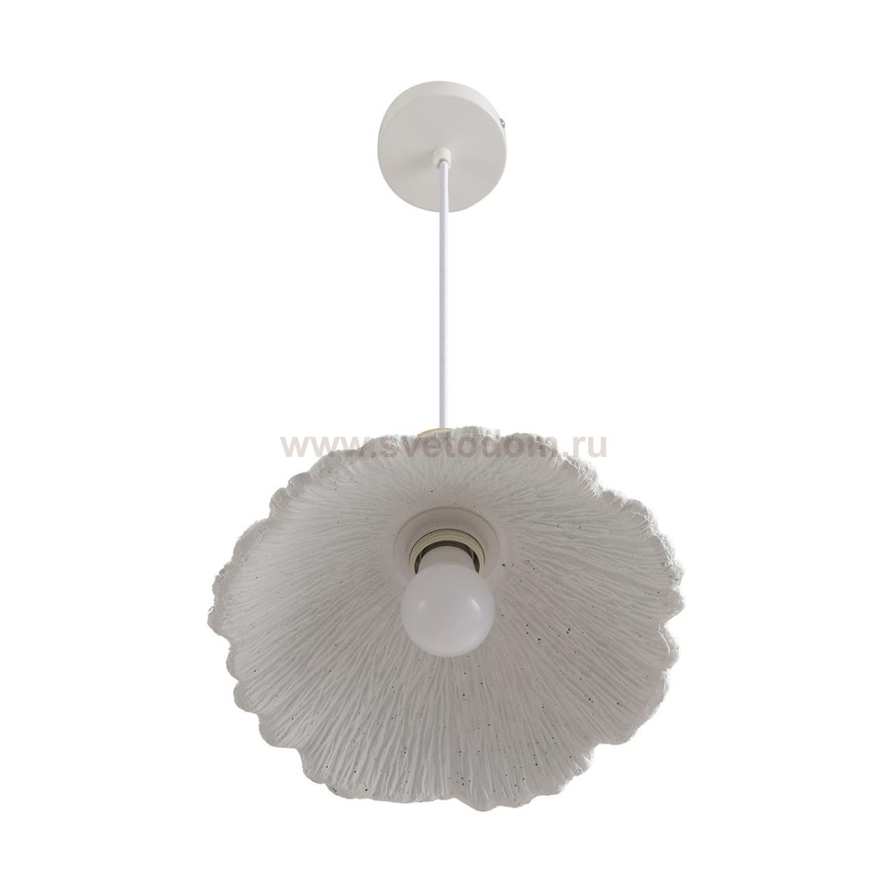 8352/1A SUSPENTIONI белый/бежевый, металл/дерево/цемент Подвес E27 60W 220V EOLIANA