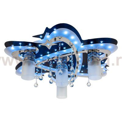 Светильник ЭкономСвет 8367/4BK+CR RC WTLED