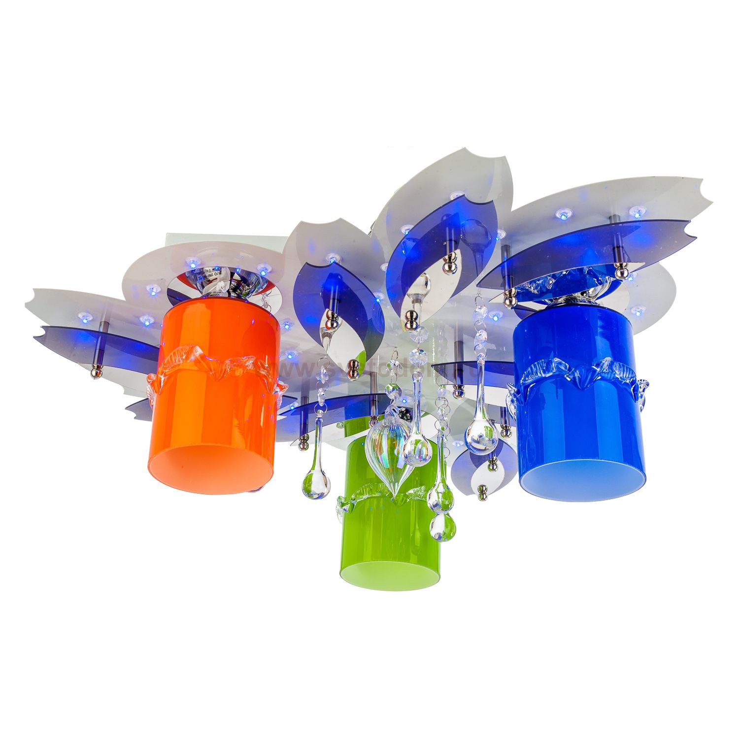 Потолочный светильник Экономсвет 8379/3WT+CR RC MIX(RBP)LED