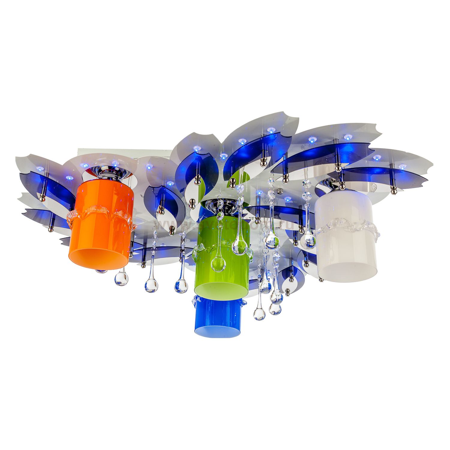 Светильник ЭкономСвет 8379/4WT+CR RC MIX(RBP)LED