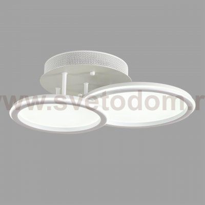 8380/45CL LEDIO LN белый, металл/акрил Умная люстра потолочная с ПДУ и голосовым управлением LED 45W 3000-6500К 220V ALIS SMART