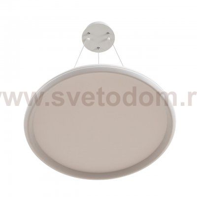 8380/45L LEDIO LN белый, металл/акрил Умная люстра подвесная с ПДУ и голосовым управлением LED 45W 3000-6500К 220V ALIS SMART