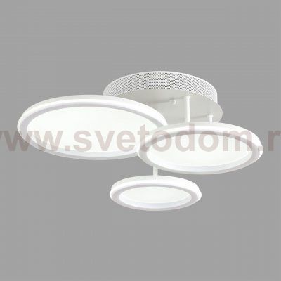 8380/60CL LEDIO LN белый,металл/акрил Умная люстра потолочная с ПДУ и голосовым управлением LED 60W 3000-6500К 220V ALIS SMART