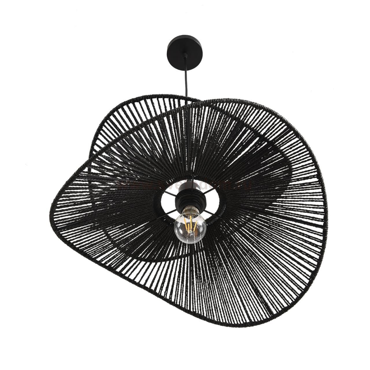 8382/1 ECO LN черный, металл/джутовый шнур Подвес E27 40W 220V ROPE