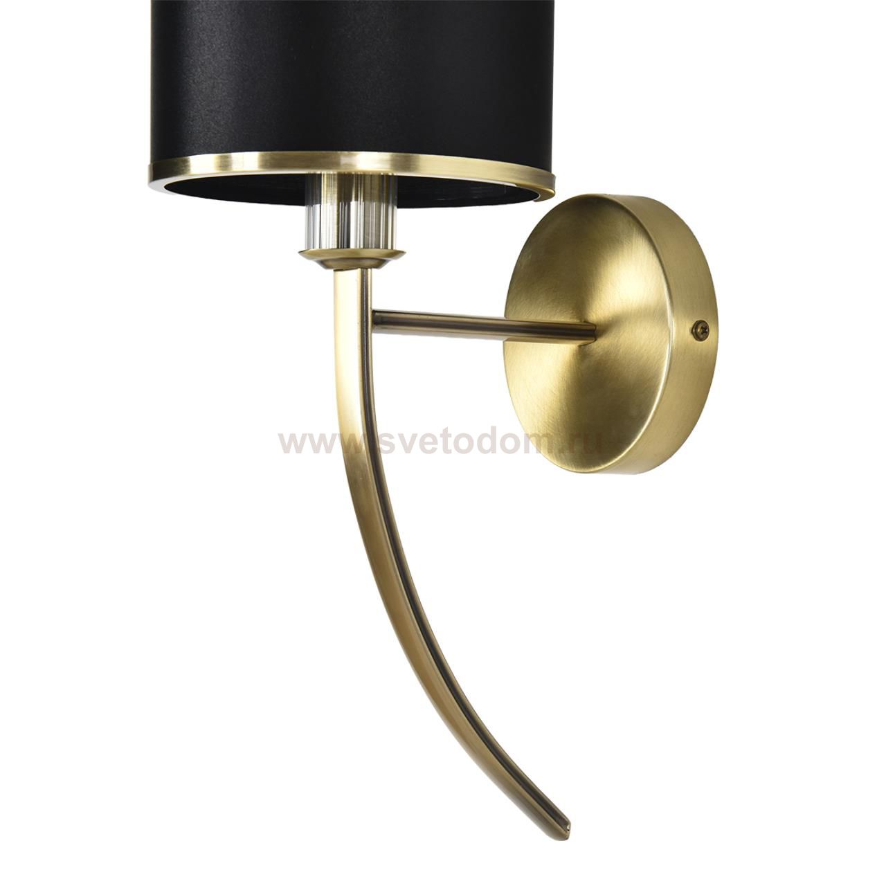 8406/1W MODERNI LN26 000 античная бронза/черный металл/текстиль Бра Е14 40W 220V DEMETRA