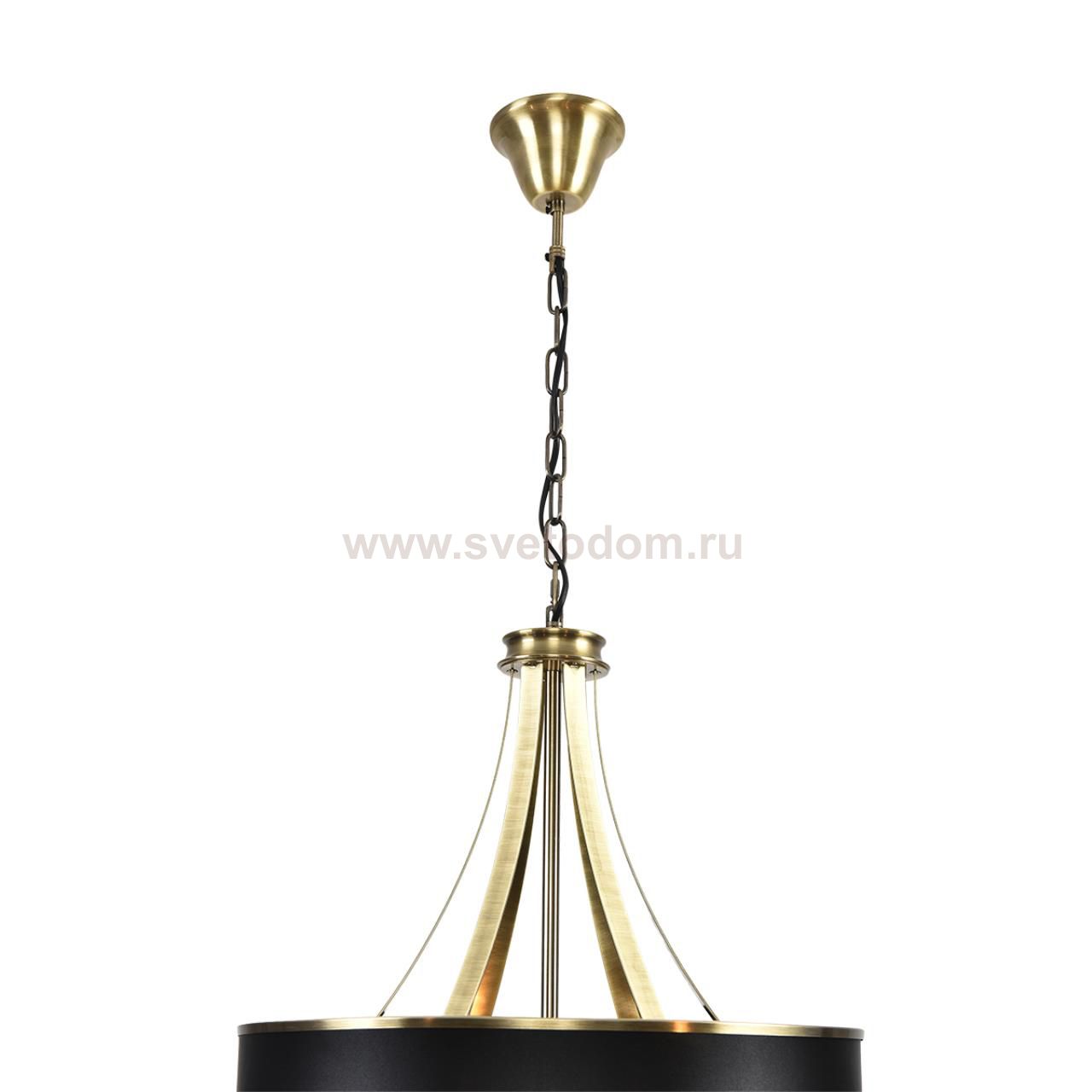 8406/9 MODERNI LN26 000 античная бронза/черный металл/текстиль Люстра E14 6*40W + G9 3*20W 220V DEMETRA