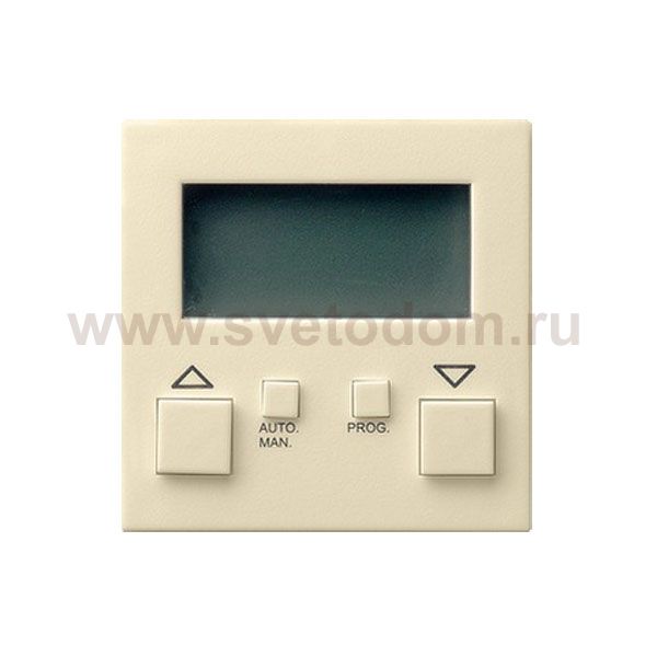 Gira S-55 Крем глянц Накладка электронного устройства управления жалюзи с таймером (G84101)