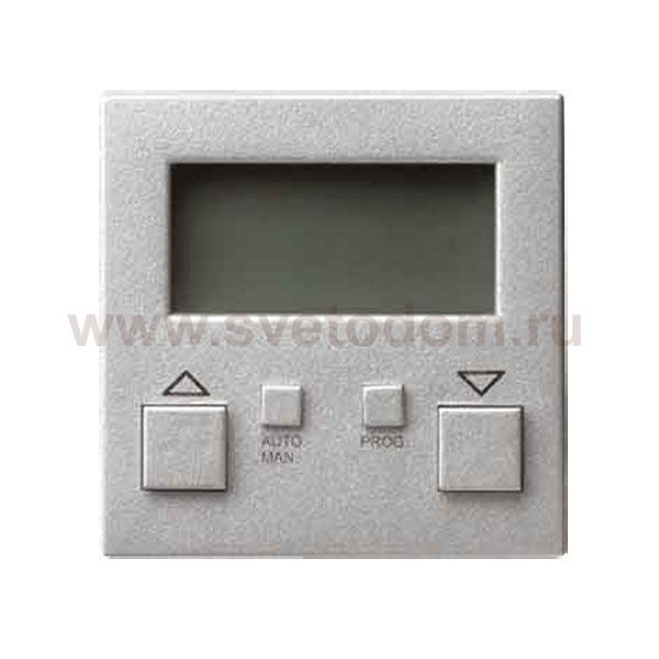 Gira S-55 Алюминий Накладка электронного устройства управления жалюзи с таймером (G84126)