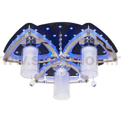 Люстра космос Экономсвет 8429/3BK+CR RC RBPLED