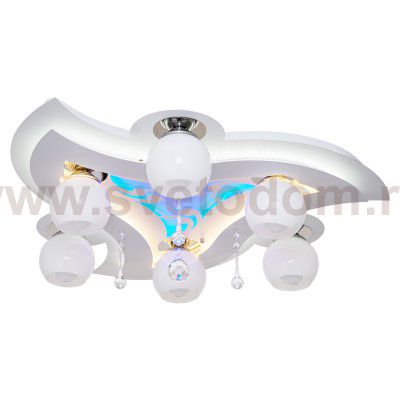 Люстра космос Экономсвет 8437/6WT RC WT MIXLED
