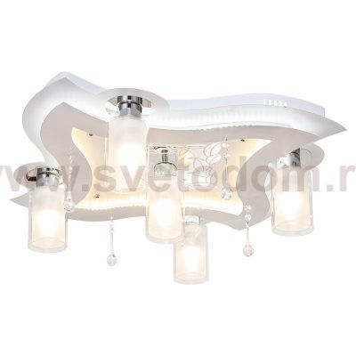 Потолочный светильник Экономсвет 8441/5WT RC WT+CL YLWTLED