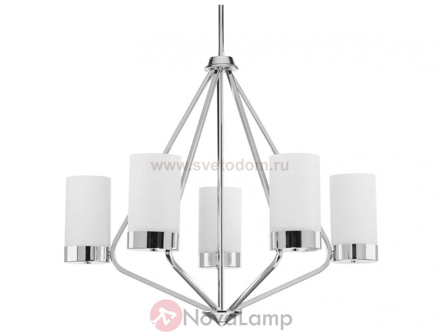 Люстра Progress Lighting Elevate Polished Chrome Five-Light Wide Chandelier ImperiumLoft 84485-30