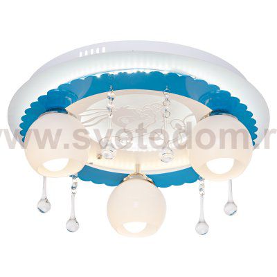 Люстра для детской Экономсвет 8449/3WT RC WT MIXLED