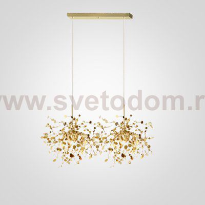 Люстра Tezani Argent Suspension Linear Gold 2 L80 ImperiumLoft 84496-22