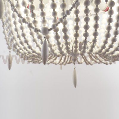 Люстра RH Anselme White Wood Large Chandelier ImperiumLoft 84548-22