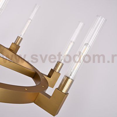 Люстра На Штанге Canelle Round Chandelier 8 Modern Brass By Imperiumloft