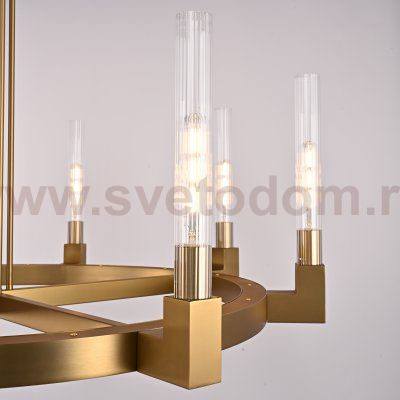 Люстра На Штанге Canelle Round Chandelier 8 Modern Brass By Imperiumloft