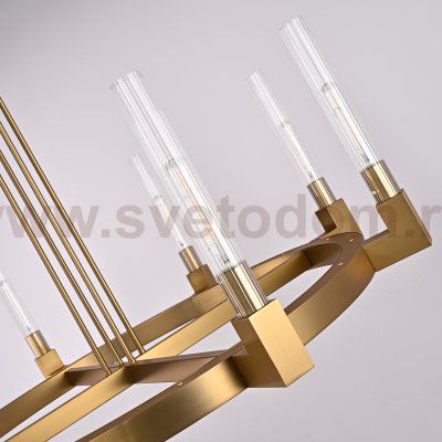 Люстра На Штанге Canelle Round Chandelier 8 Modern Brass By Imperiumloft