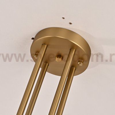 Люстра На Штанге Canelle Round Chandelier 8 Modern Brass By Imperiumloft