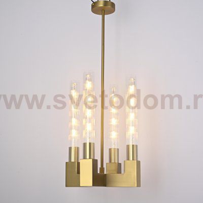 Люстра RH CANELLE Pendant lamp 4 Modern Brass ImperiumLoft 84608-22