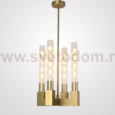 Люстра RH CANELLE Pendant lamp 4 Modern Brass ImperiumLoft 84608-22