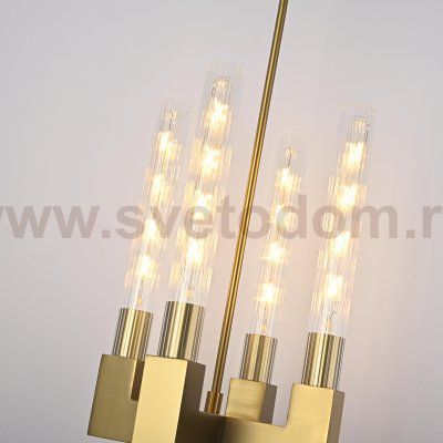 Люстра RH CANELLE Pendant lamp 4 Modern Brass ImperiumLoft 84608-22