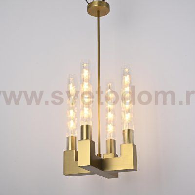Люстра RH CANELLE Pendant lamp 4 Modern Brass ImperiumLoft 84608-22