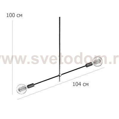 Люстра LF Studio Cliff Pendant 2 Bronze ImperiumLoft 84659-22